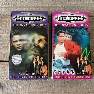 Vintage Animorphs: The Invasion Series VHS Movies // You Choose // 1990&#39;s YA Science Fiction