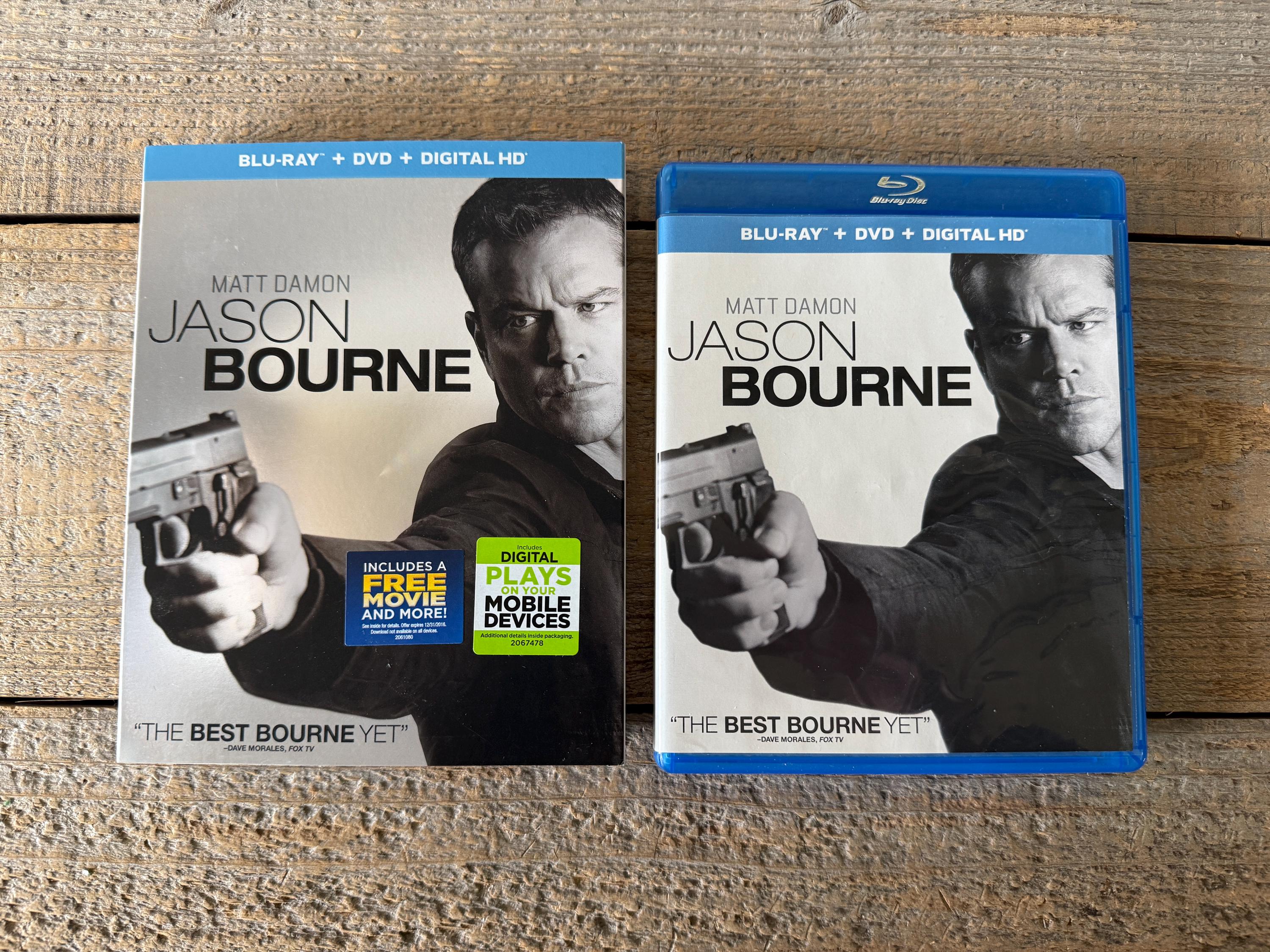 Jason Bourne (blu-ray/dvd/digital HD, 2016) Matt Damon Tommy Lee
