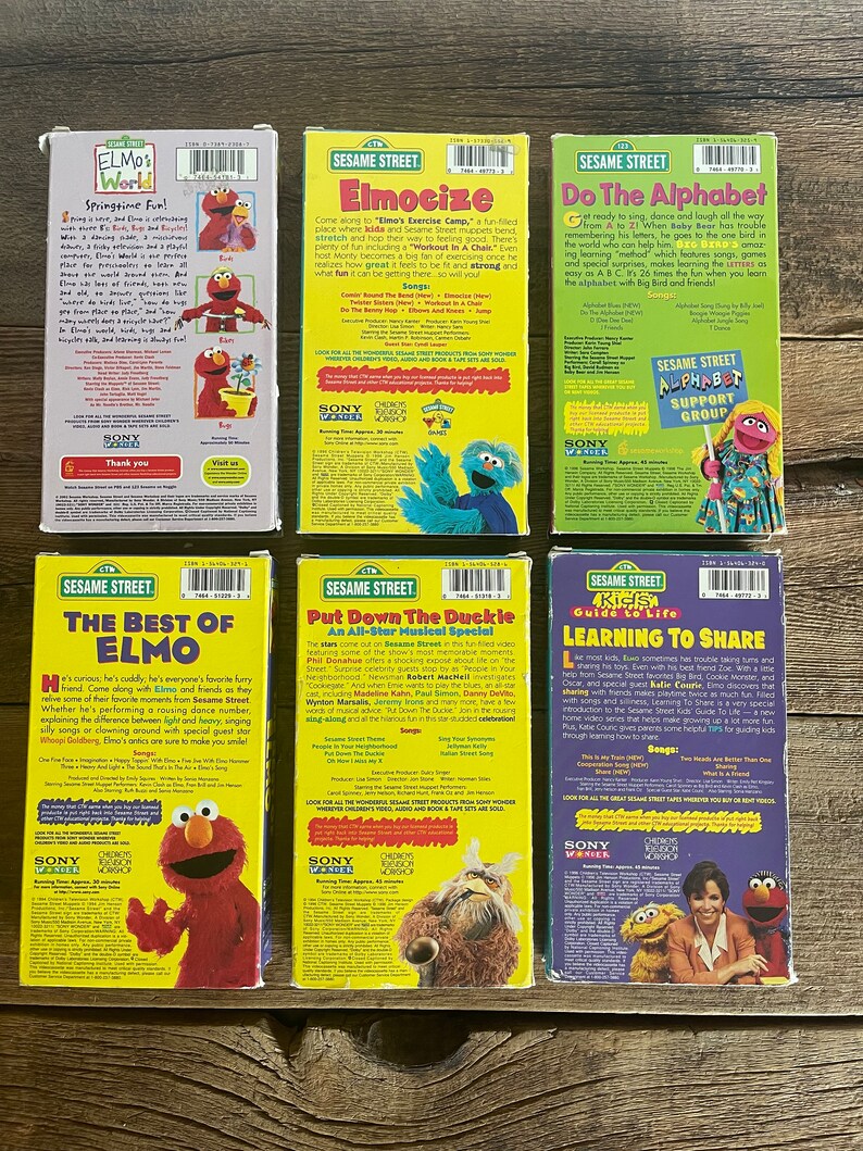 Sesame Street VHS Movies // You Choose // Elmo Do the - Etsy Australia