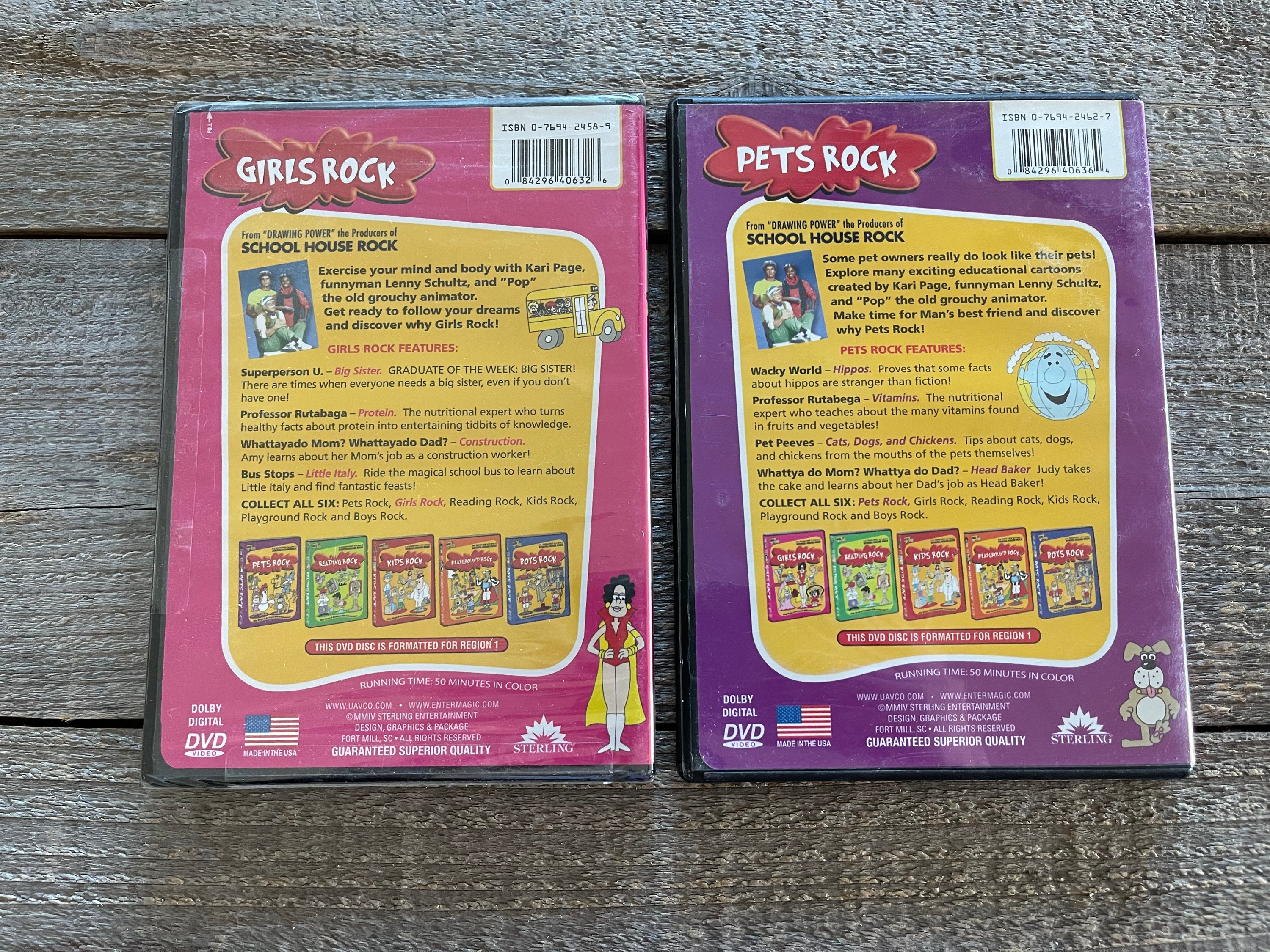 Disney School House Rock! DVD Movies // Girls Rock & Pets