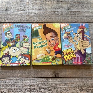 Nick Zone Books // Sold Individually // Nickelodeon // Fairly Oddparents, Danny Phantom, Jimmy Neutron, Rugrats