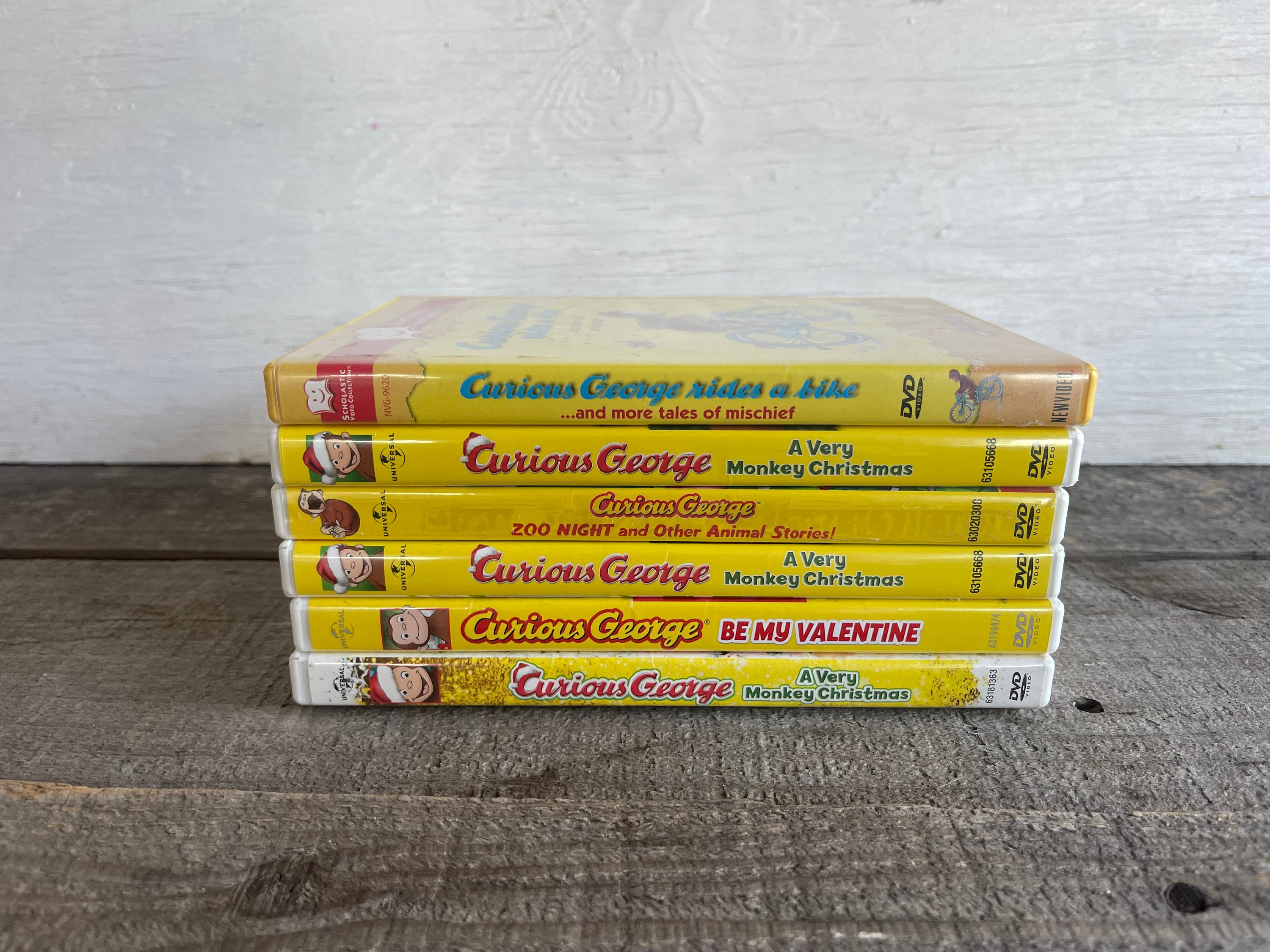 Curious George Dvds // Sold Individually // Very Monkey