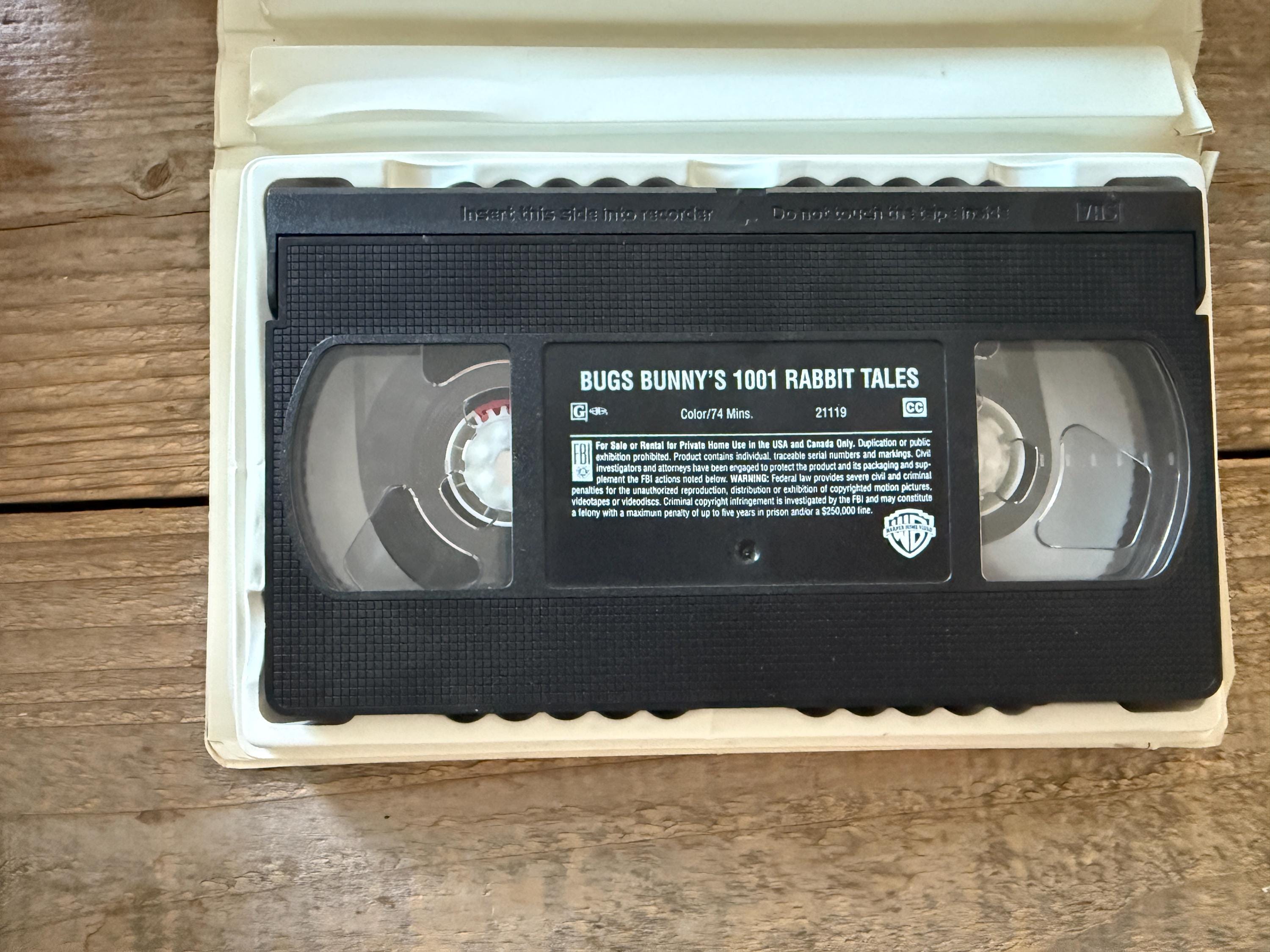 Bugs Bunny's 1001 Rabbit Tales VHS - 1982 Warner Bros Movie - Etsy