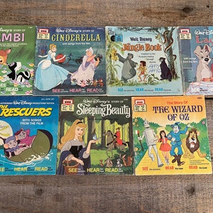 Vintage Walt Disney Book Only // Sold Individually // Originally Book and Tape Series