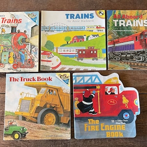Vintage Children&#39;s Train & Truck Books - You Choose