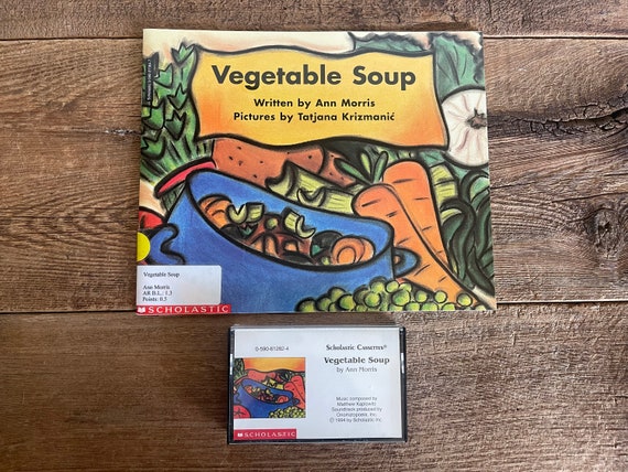 Vegetable Soup // Ann Morris // Vintage Scholastic Book & Cassette