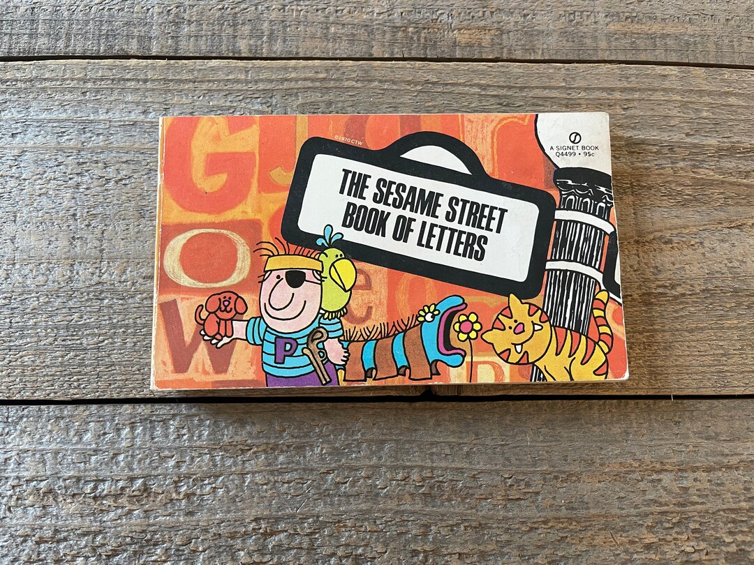Sesame Street Book of Letters: 1971 First Edition Signet Book - Etsy