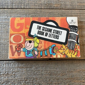 The Sesame Street Book of Letters // First Printing 1971 // Signet Book // Preschool, Alphabet, Learning Book