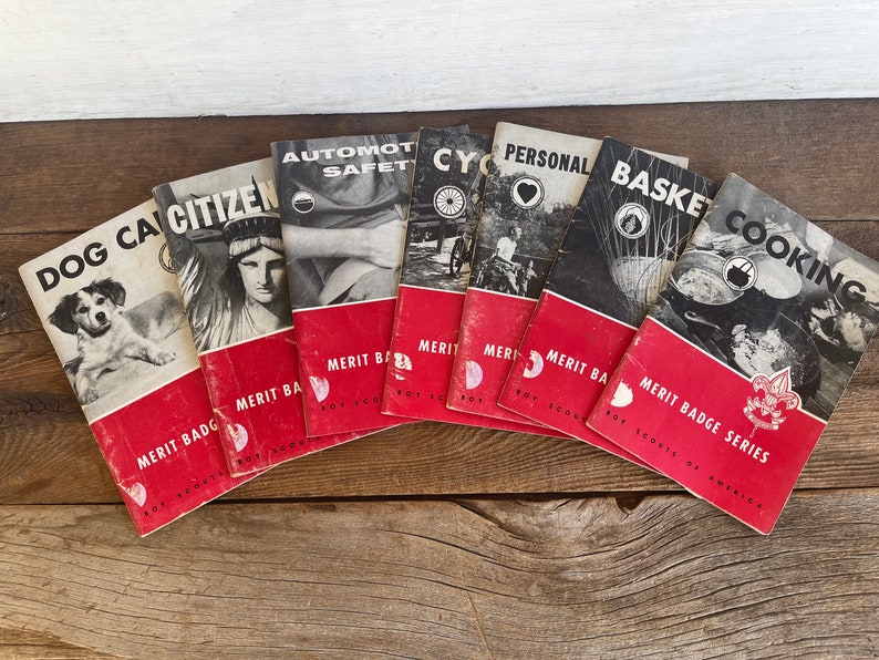 Vintage 1950's & 1960's Boy Scouts of America Books // Merit Badge ...