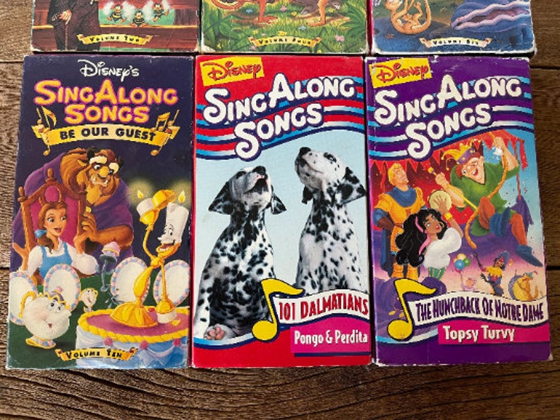 Disney Sing Along Songs VHS // Sold Individually - Etsy
