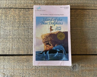 La isla de los delfines azules de Scott O'Dell // 1993 // Novela histórica clásica en rústica