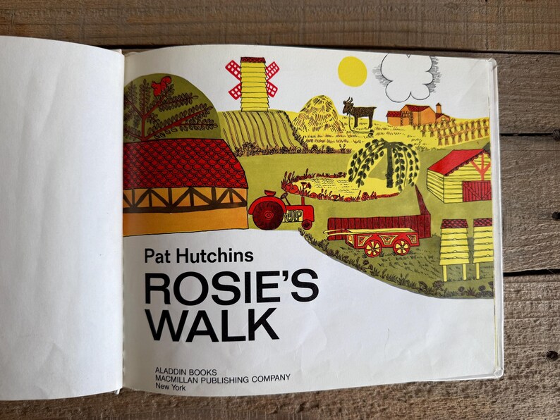 Rosie's Walk by Pat Hutchins // 1980's Hardcover Children's Book - Etsy