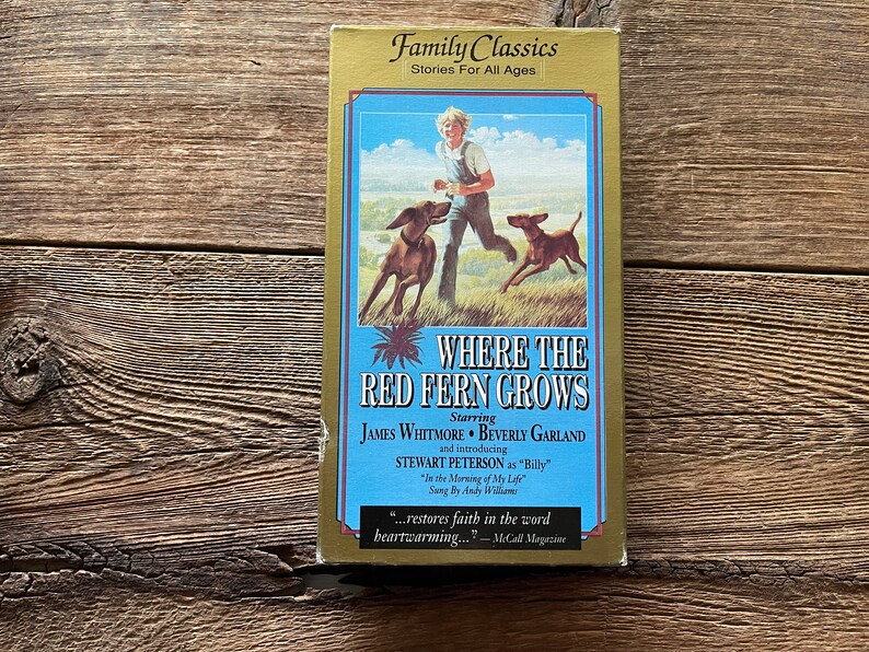 Where the Red Fern Grows VHS // James Whitmore, Beverly Garland