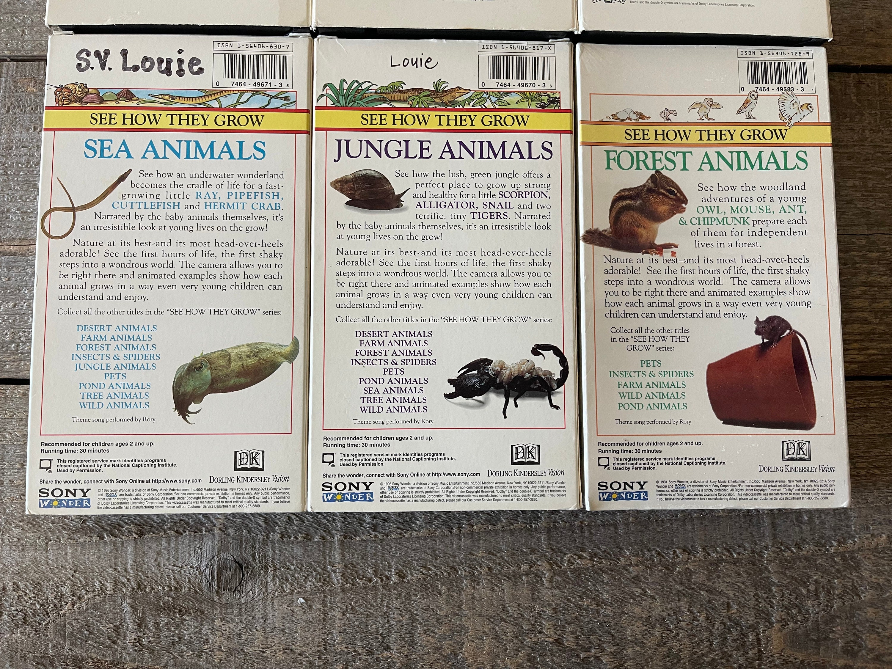See how they grow vhs movies you choose insects etsy uk