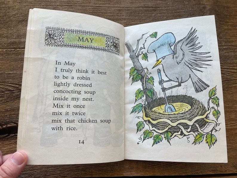 Chicken Soup With Rice // Maurice Sendak // A Book of Months Etsy