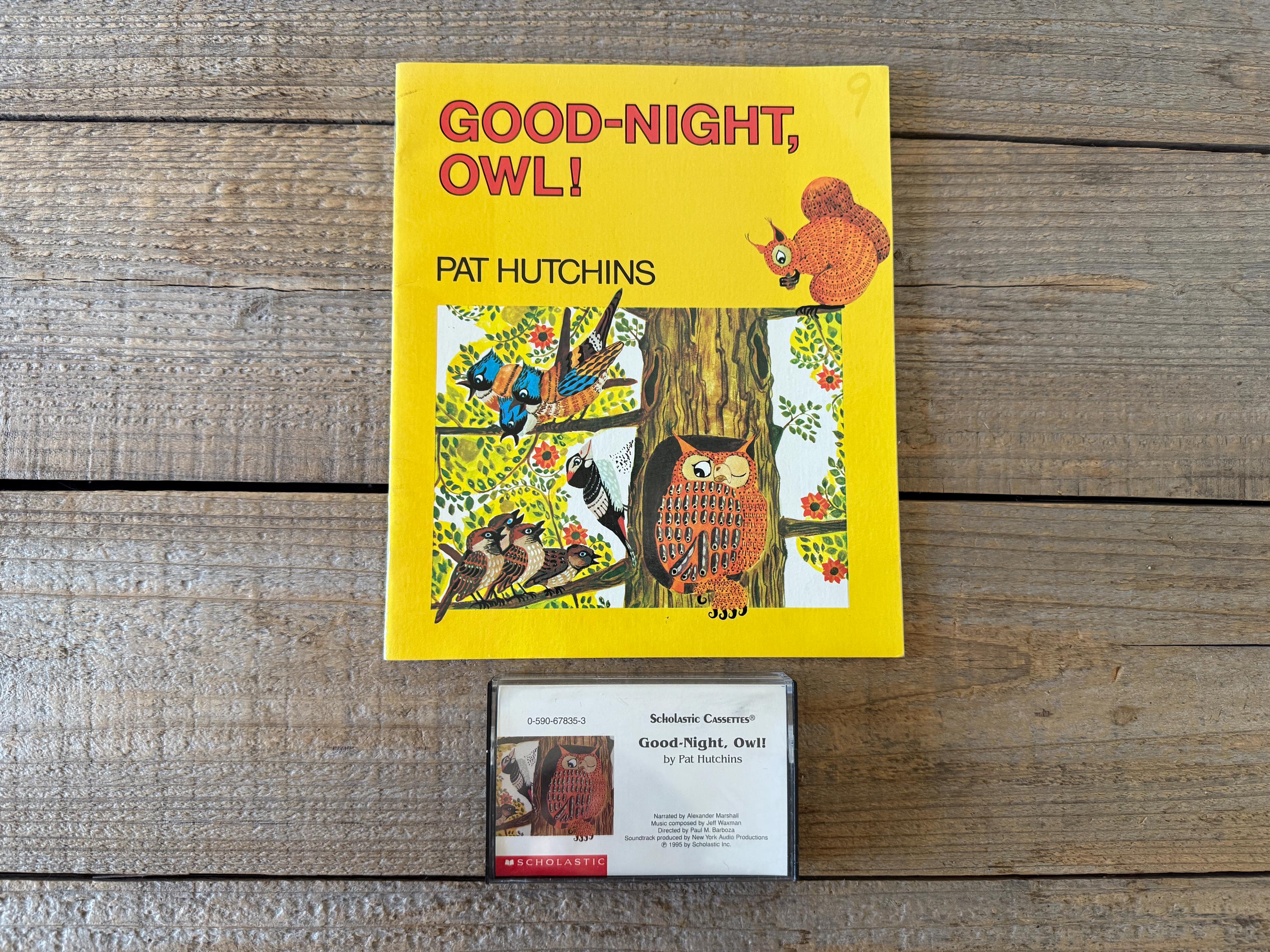 Good-Night Owl! // Pat Hutchins // Scholastic Book & Cassette Tape Set
