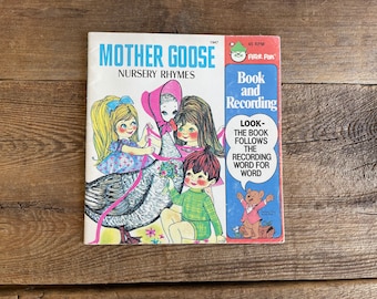 Mother Goose Nursery Rhymes Book ONLY // Peter Pan // 1981