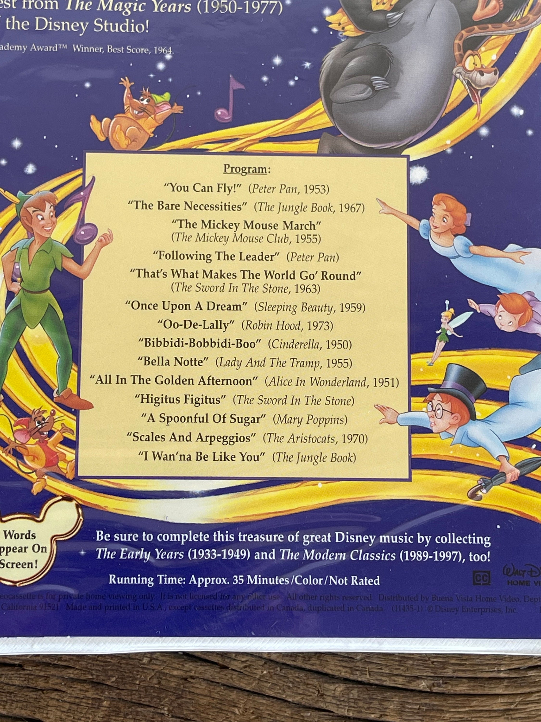 Disney Sing Along Songs the Magic Years // Etsy Canada