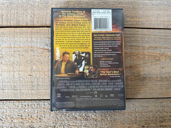 National Treasure DVD // Walt Disney // 2004 Action Adventure