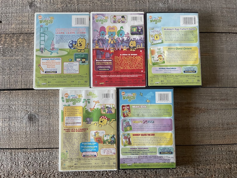Wow Wow Wubbzy Dvds Sold Individually Nick Jr Show Good