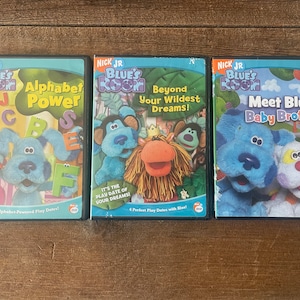 Blue&#39;s Clues DVDs // You Choose // Blue&#39;s Room // Early 2000&#39;s