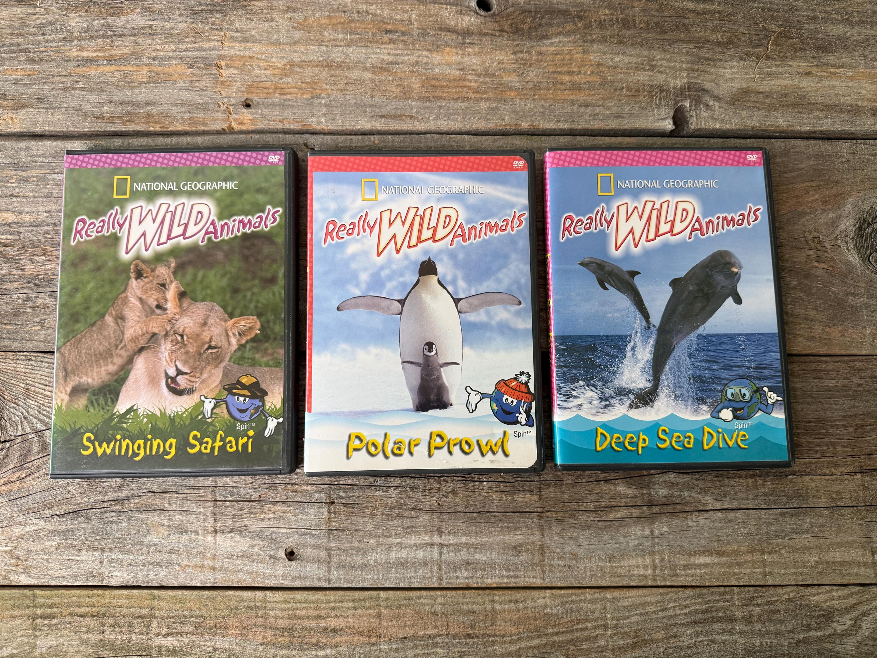 Really Wild Animals DVD Movies, National Geographic Kids Video