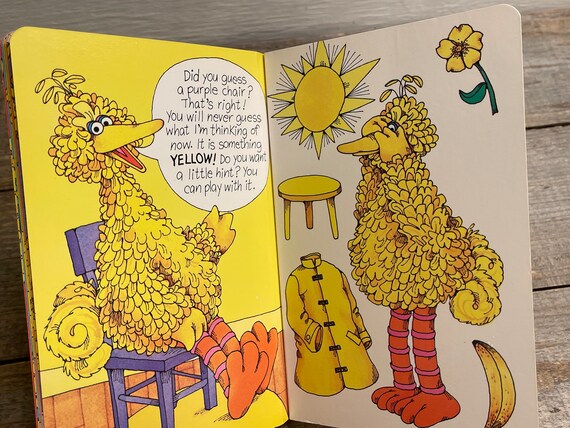Big Bird's Color Game Book // A Golden Book // Sesame Street 1980