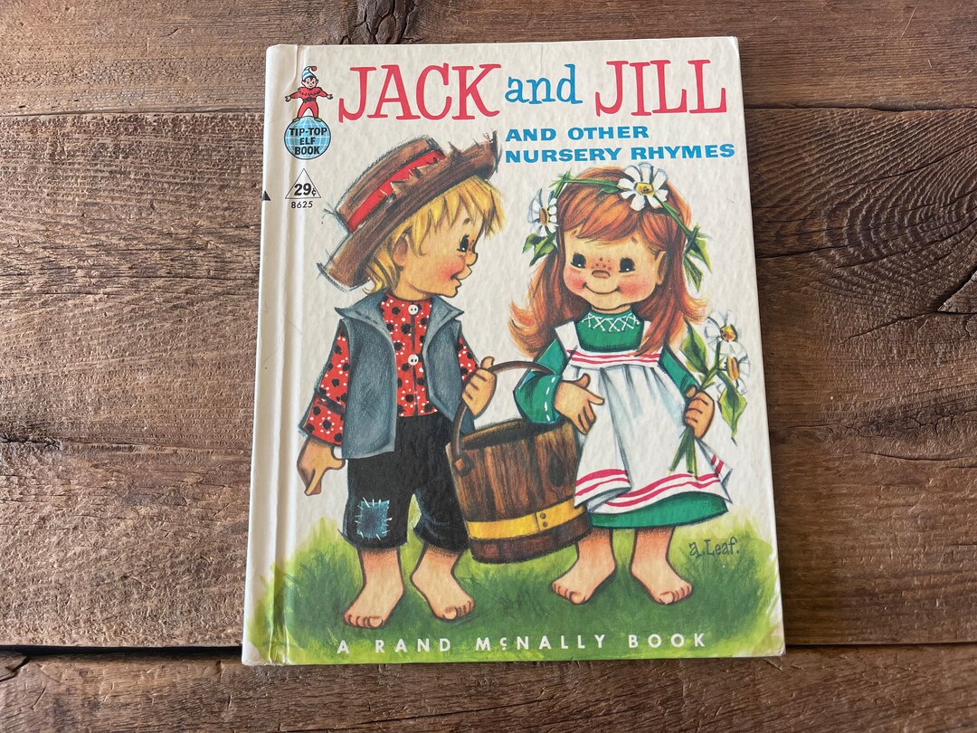 Jack and Jill and Other Nursery Rhymes // A Rand Mcnally Book // Tiptop Elf Book 1958 Etsy