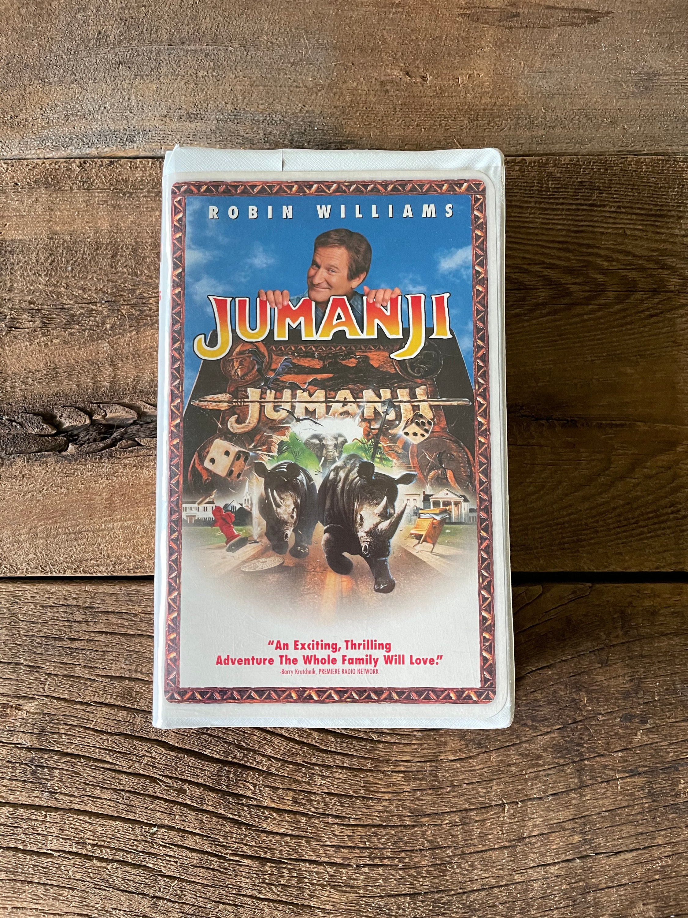 Jumanji VHS Movie // 1996 // Robin Williams Etsy