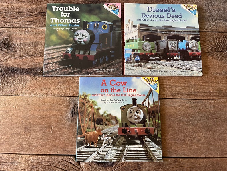Vintage Thomas the Train Books, Set of 3 // 1990's // Please Read to Me