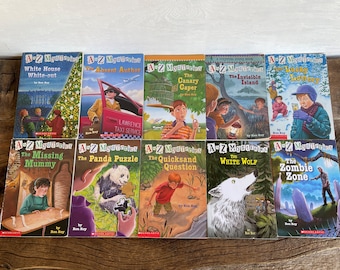 A to Z Mysteries Ron Roy 11 Book Set Lot Softcover Kids Summer