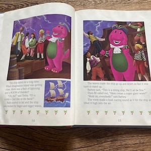 Barney's Imagination Island Book // 1994 // Large Oversized Book - Etsy