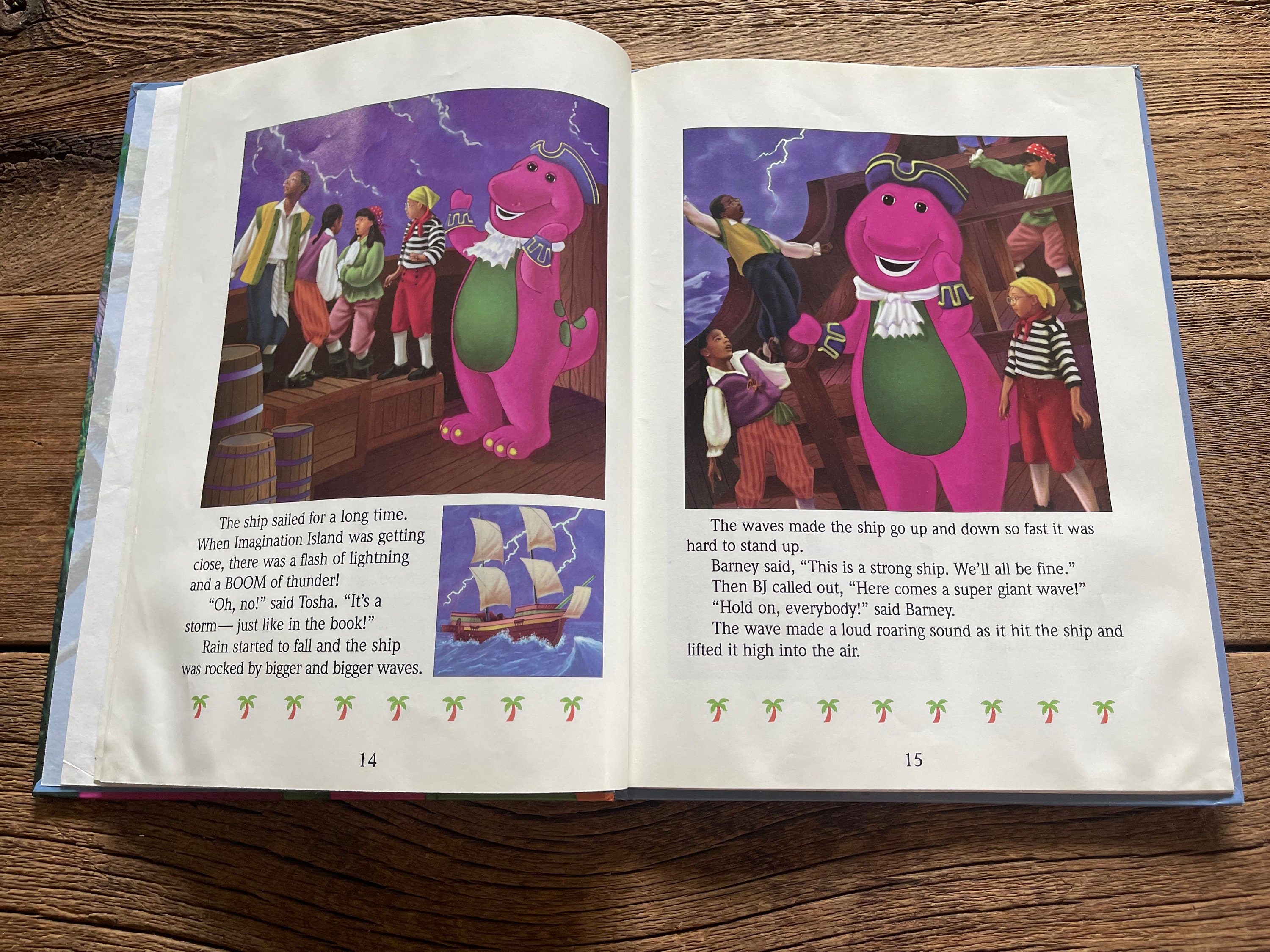 Barney's Imagination Island Book // 1994 // Large Etsy