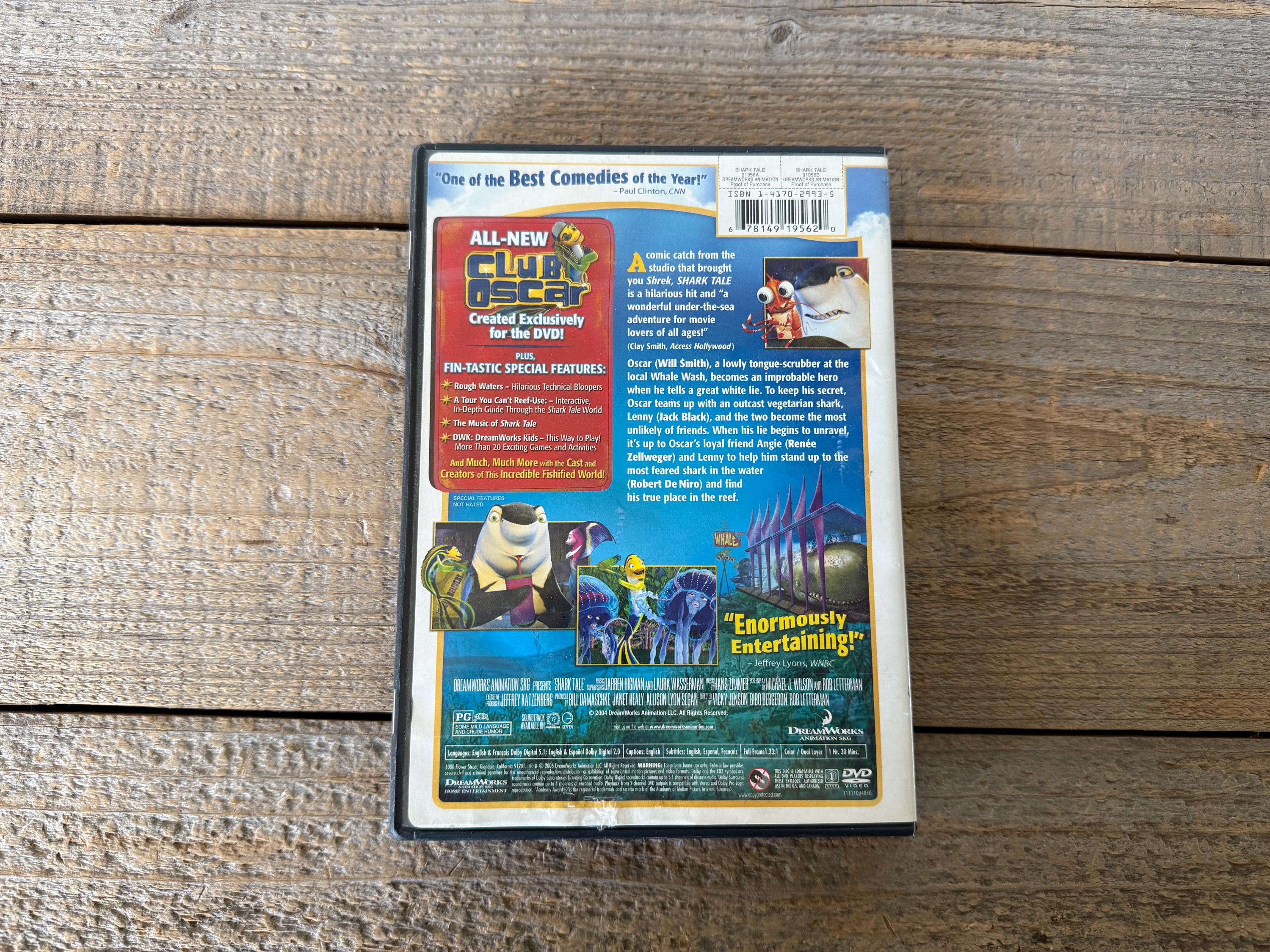 Shark Tale DVD: Dreamworks Animated Family Film (2006) - Etsy