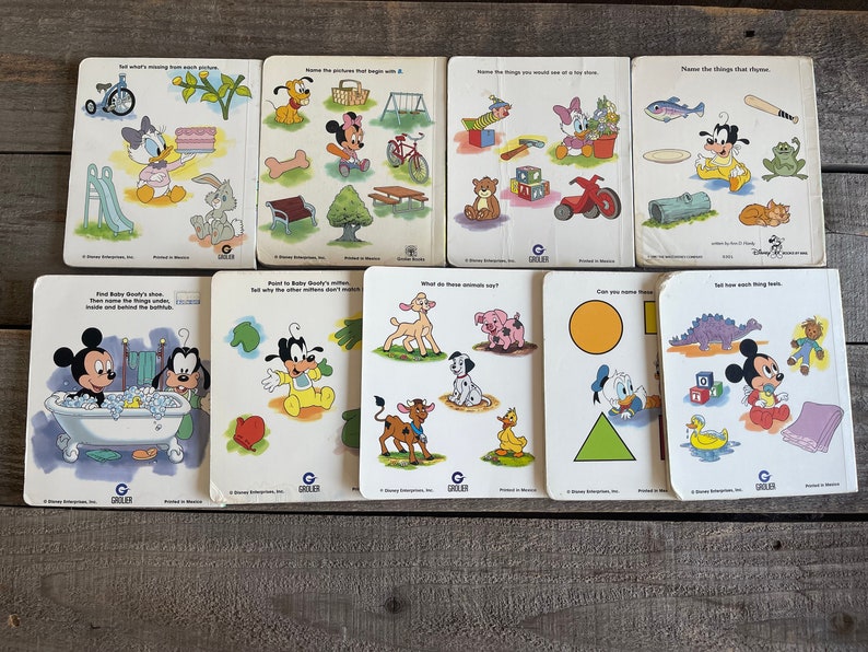 Vintage 1980's Disney Babies Board Books // You Choose // Baby's First