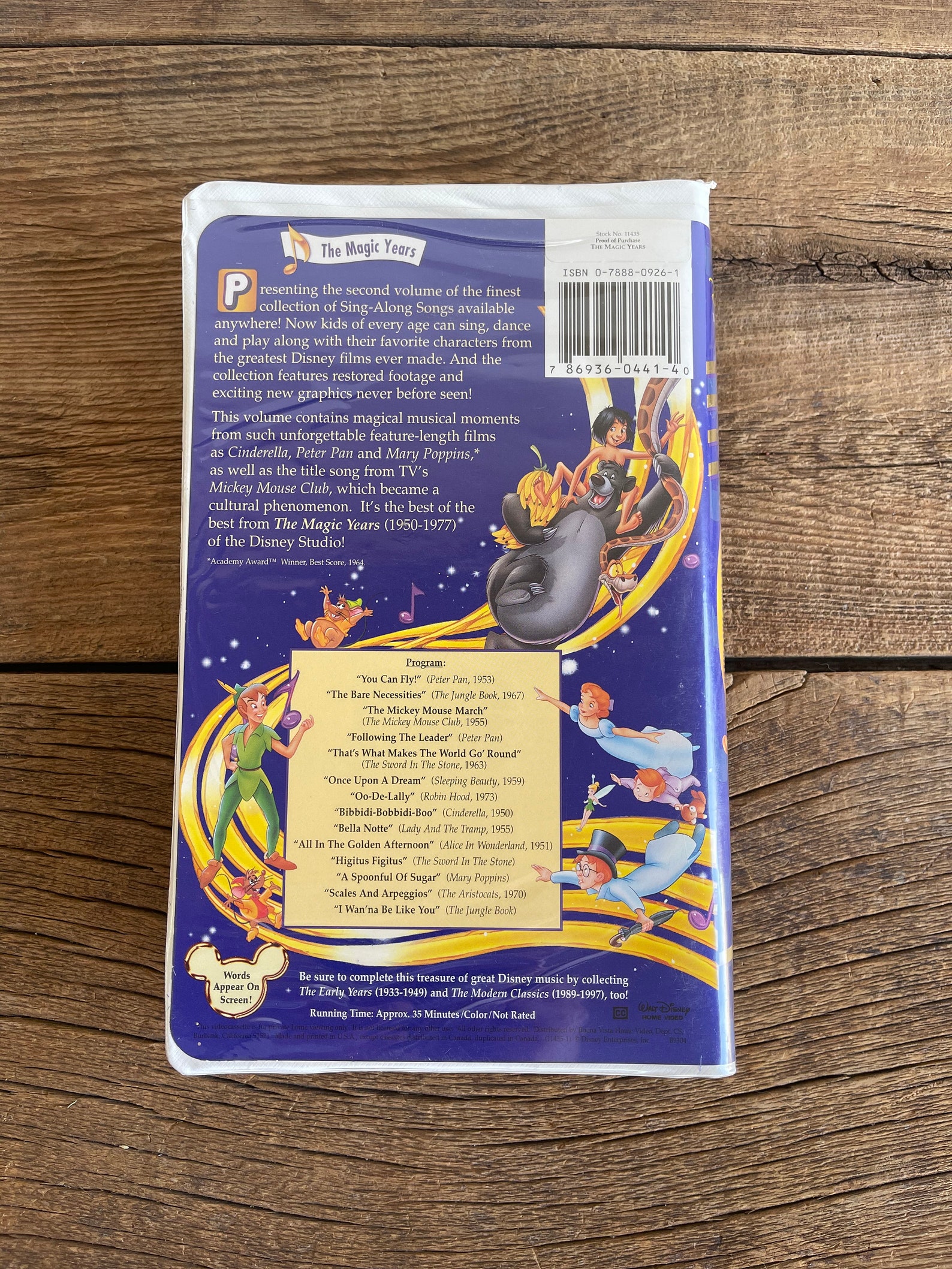Disney Sing Along Songs the Magic Years // Etsy