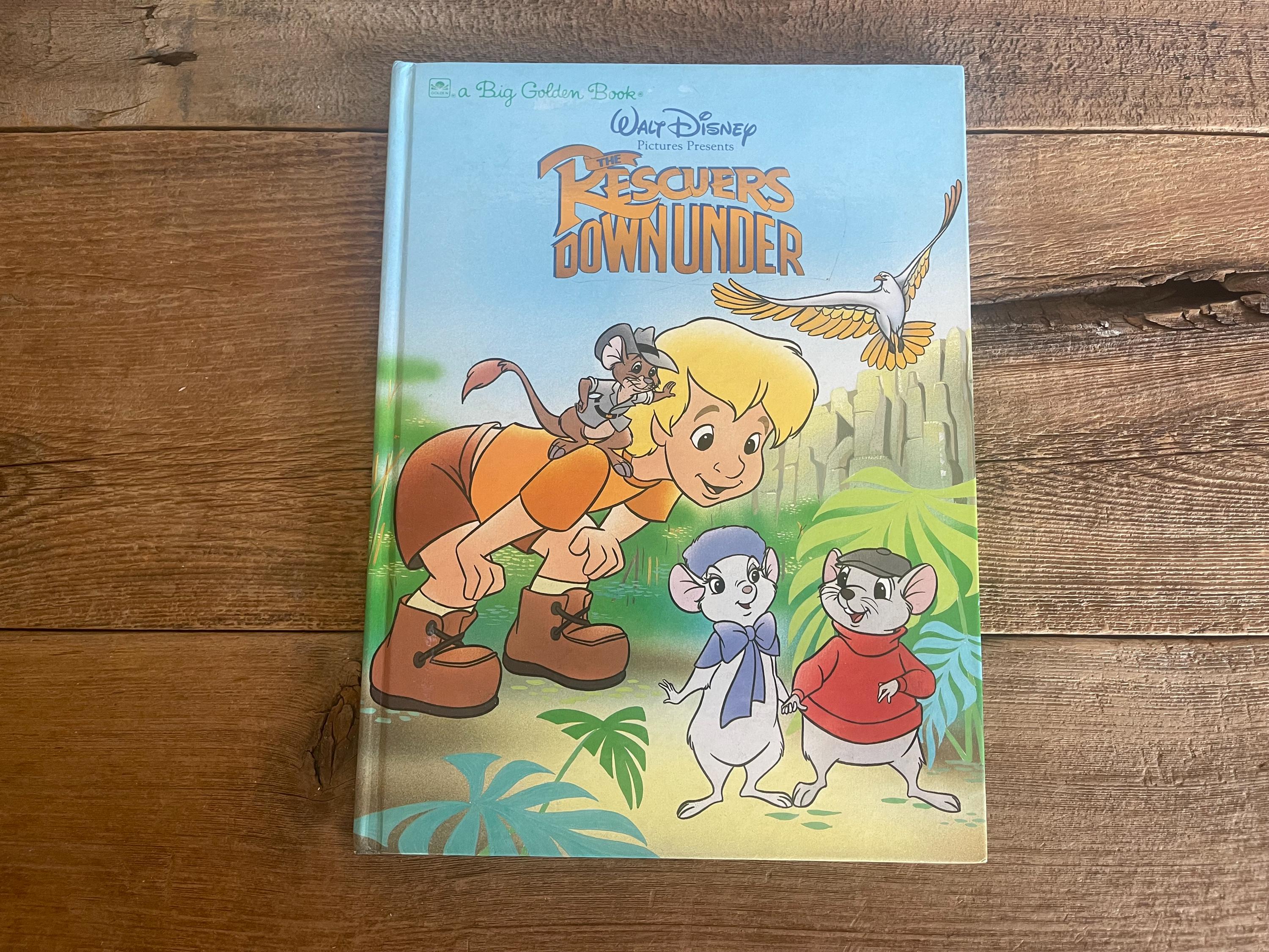 Walt Disney the Rescuers Down Under // 1990 A Big Golden Book