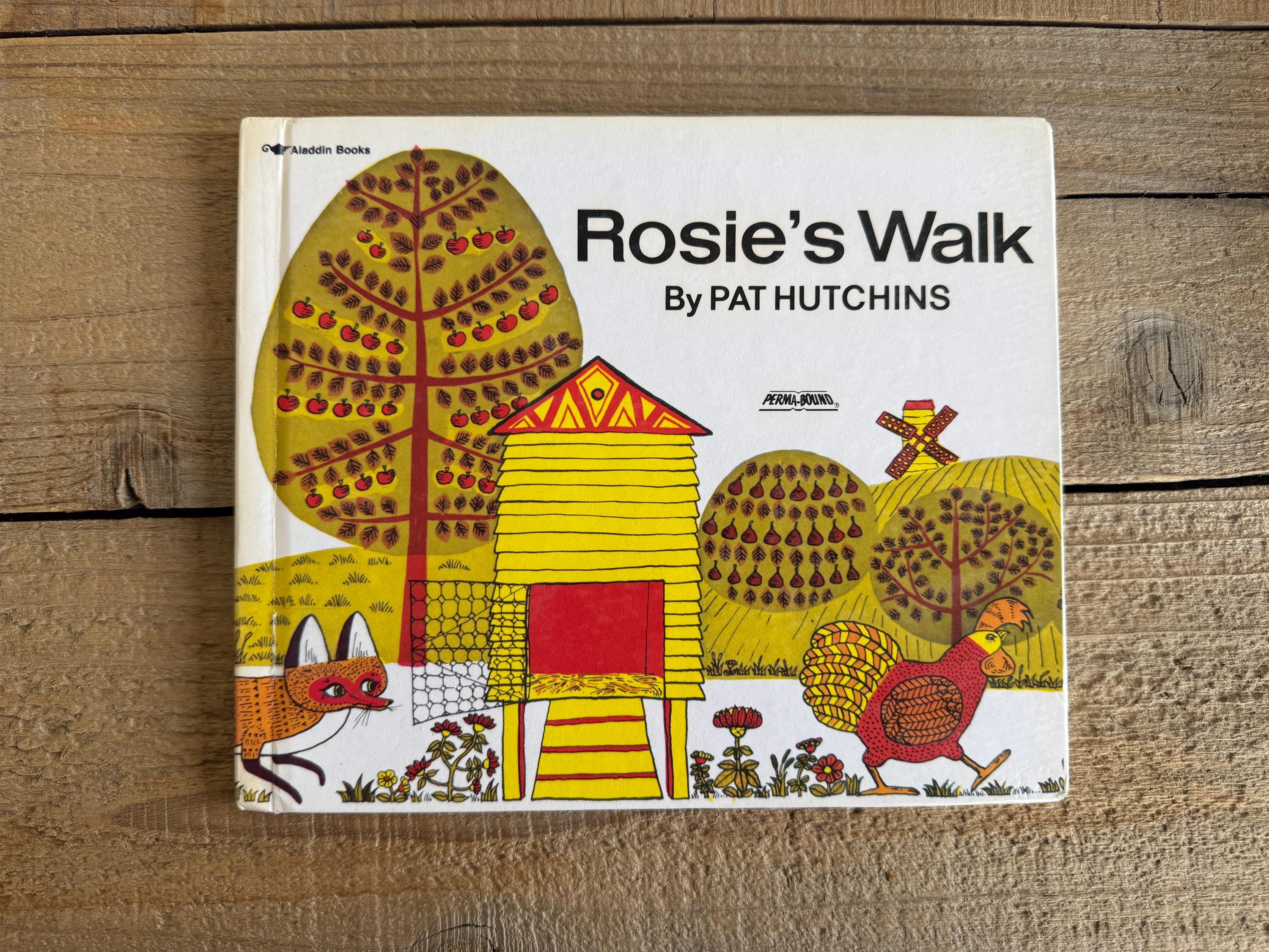 Rosie's Walk by Pat Hutchins // 1980's Hardcover Children's Book