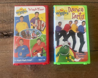 The Wiggles VHS Movies // You Choose // Dance Party or Wiggle Time // 2000's