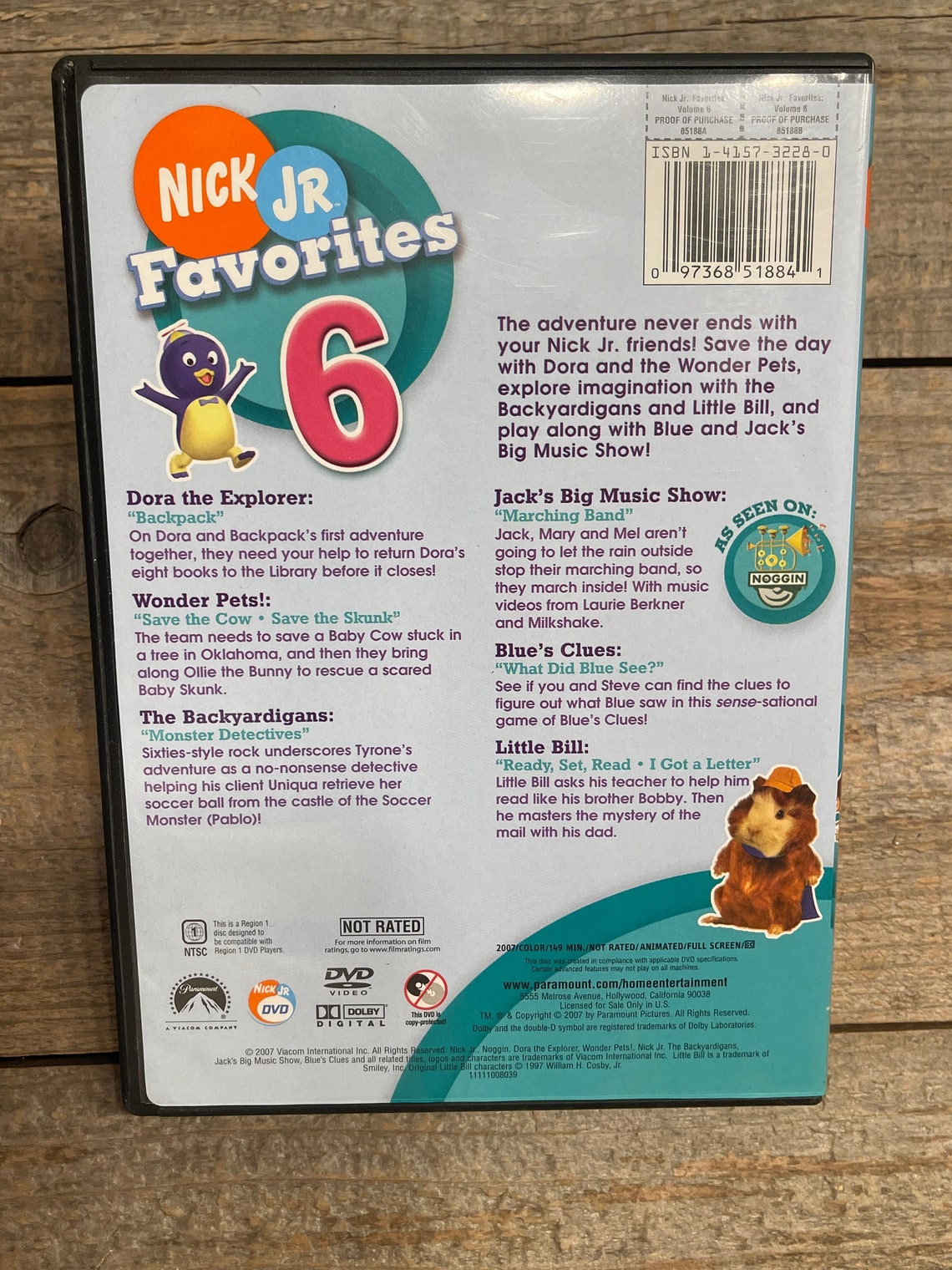 Nick Jr. Favorites DVD 6 // Dora the Explorer, Blue's Clues, Wonder ...