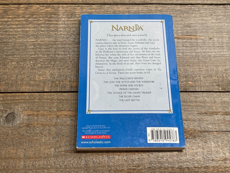 The Lion, the Witch and the Wardrobe // C.S. Lewis // The Chronicles of Narnia // First Scholastic Printing 2006 image 2