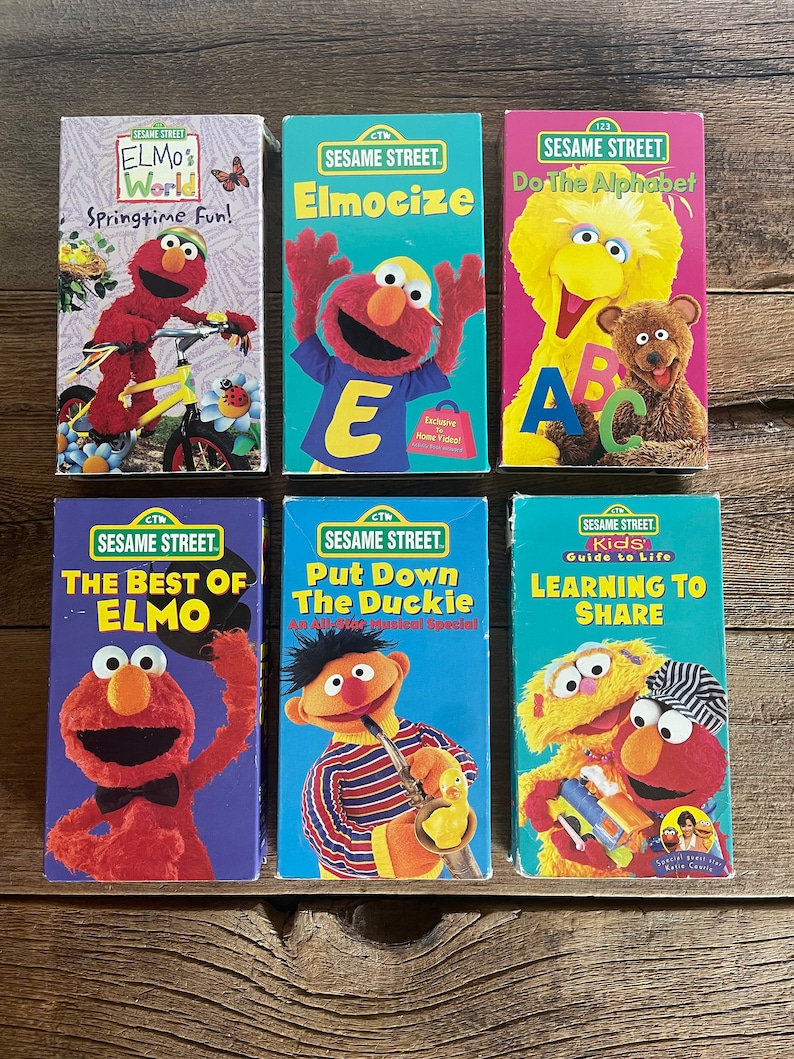 Sesame Street VHS Movies // You Choose // Elmo, Do the Alphabet, Put ...