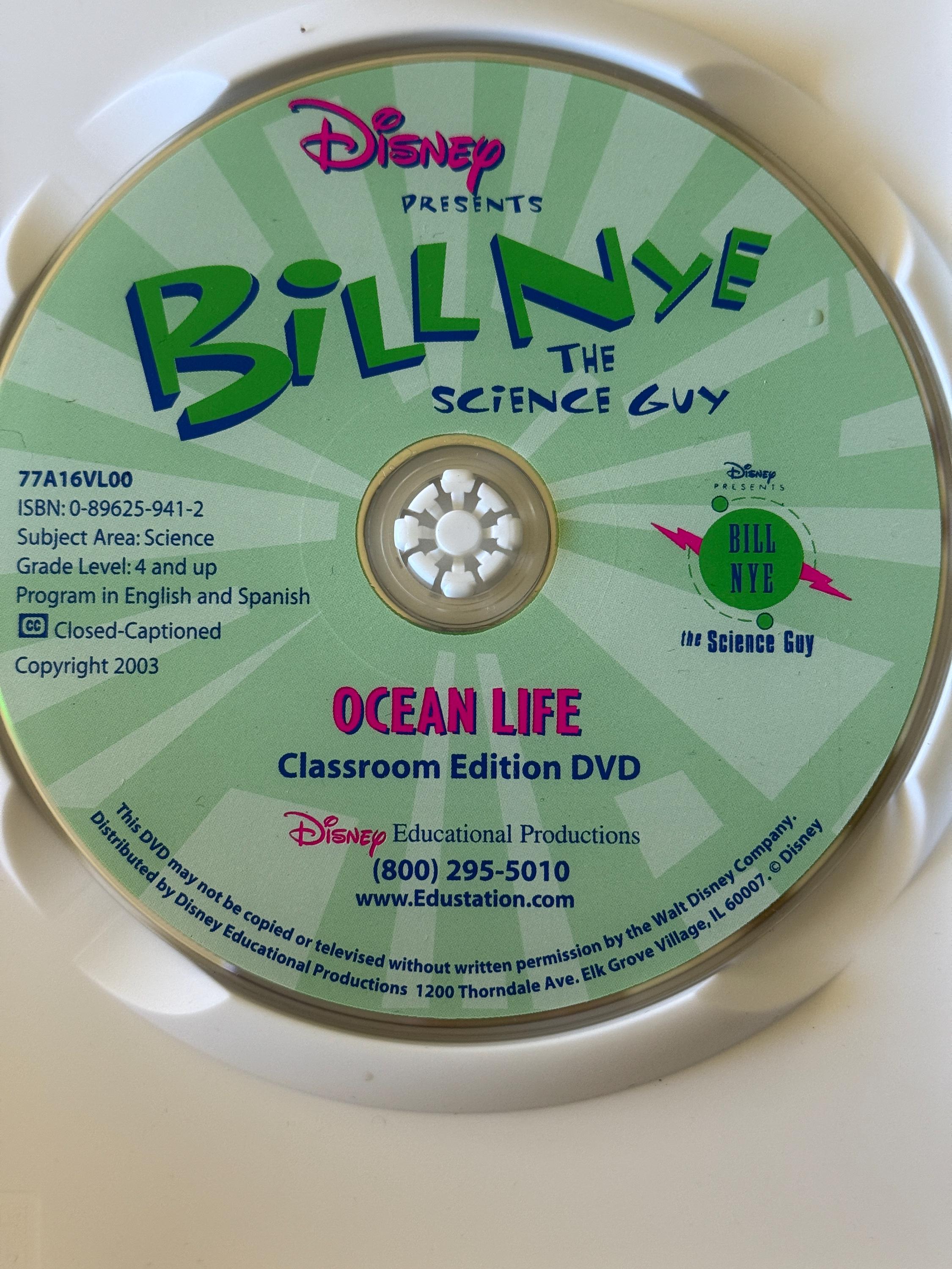 Bill Nye the Science Guy Dvds // Sold Individually // Genes, Ocean