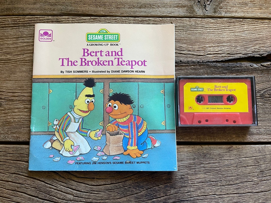 Bert and the Broken Teapot // Sesame Street Golden Book // Etsy