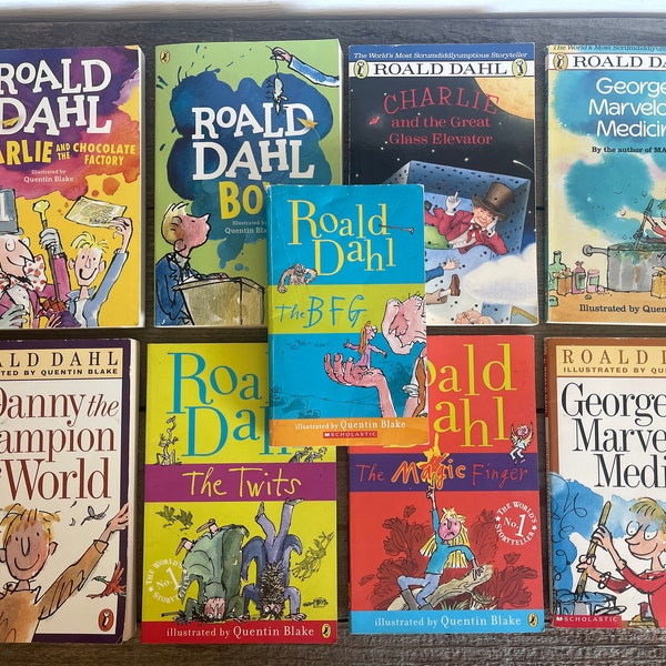 Roald Dahl Books // You Choose // BFG, Twits, Magic Finger, Boy, Charlie Chocolate Factory, Glass Elevator, George's Marvelous Med, Danny