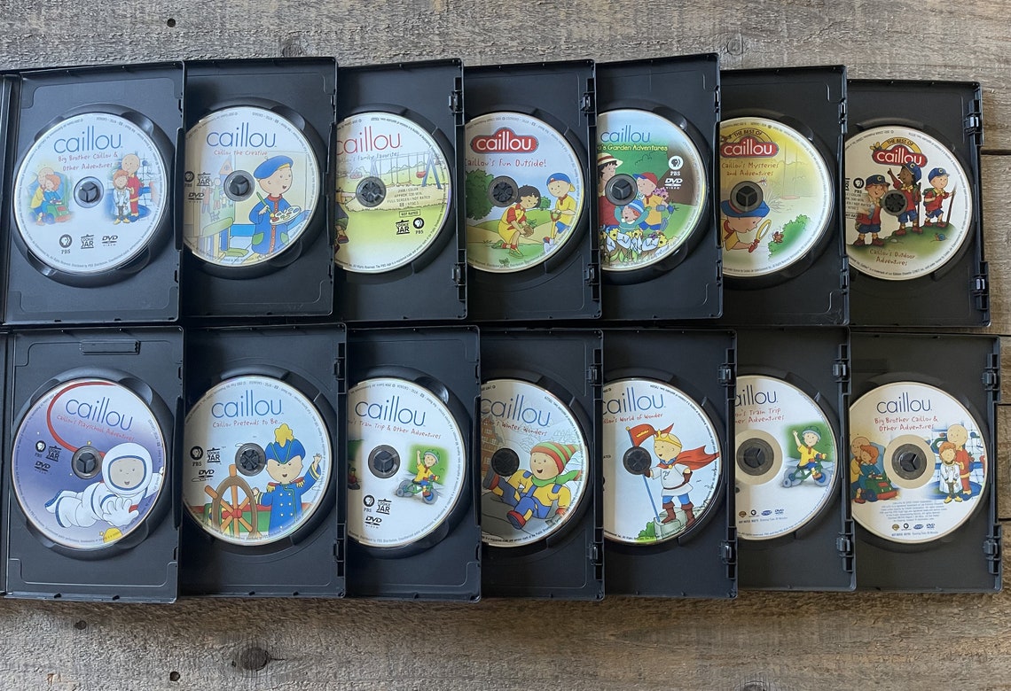 Caillou Dvd's // Sold Individually // 2000's PBS Kids - Etsy