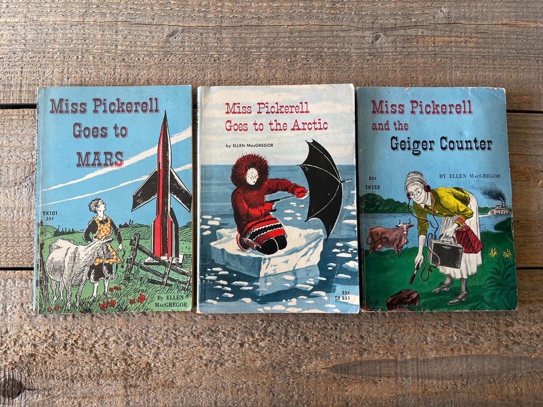 Miss Pickerell Books, 1960's // by Ellen Macgregor // Set of 3 // Miss ...
