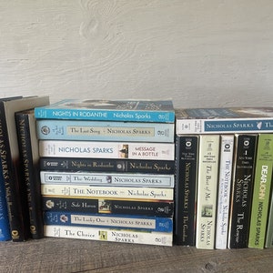 Nicholas Sparks Books // Sold Individually // Paperback, Soft Cover, Some Hardback