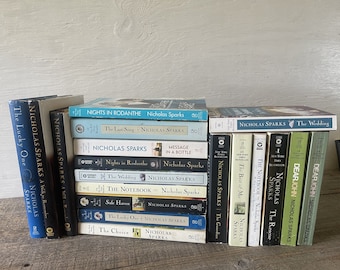 Nicholas Sparks Books // Sold Individually // Paperback, Soft Cover, Some Hardback