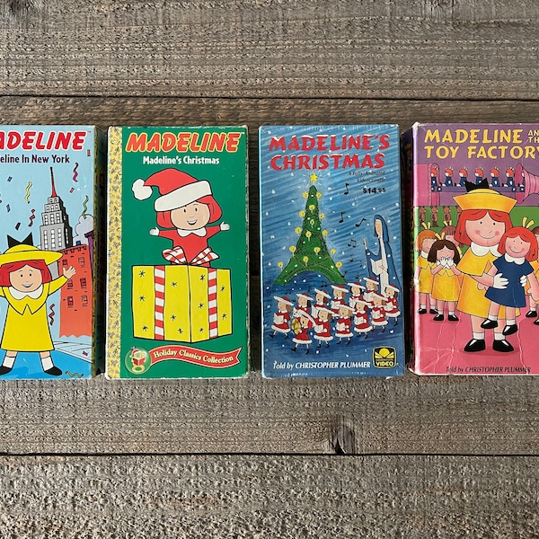 Madeline VHS Movies // You Choose // 1990's // Based on the books by Ludwig Bemelmans